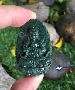 Mặt Phật bản mệnh Như Lai Đại Nhật đá xanh Ấn Độ