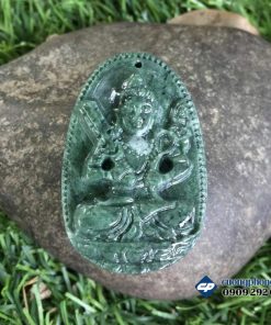 Mặt Phật Bản Mệnh Hư Không Tạng đá Ngọc Ấn Độ