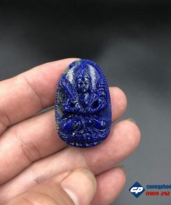 Mặt Phật bản mệnh Hư Không Tạng đá Lapis Lazuli CP522