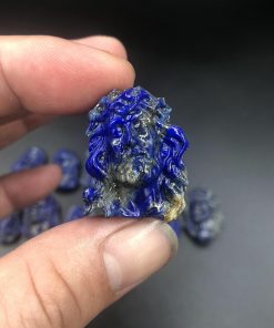 Mặt dây chuyền Đức Chúa Giesu Mão Gai đá Lapis Lazuli CP364