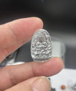 Mặt Phật Thiên Thủ Thiên Nhãn Thạch Anh trắng pha lê size nhỏ 25mm CP948