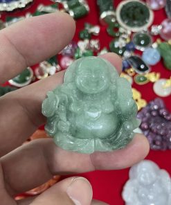 Mặt Phật Di Lặc Ngọc Cẩm Thạch A 4cm CP1449